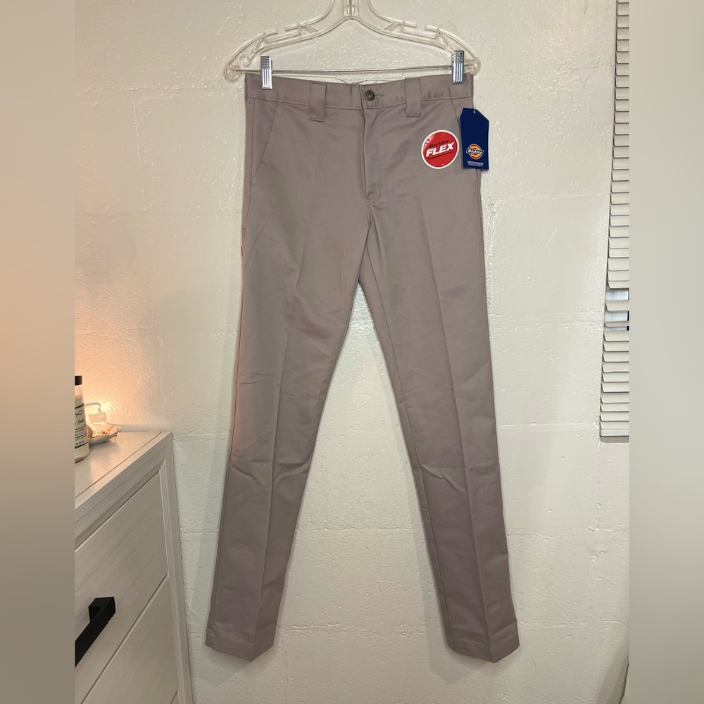 DICKIES BOY'S TWILL PANTS SKINNY FIT STRAIGHT LEG